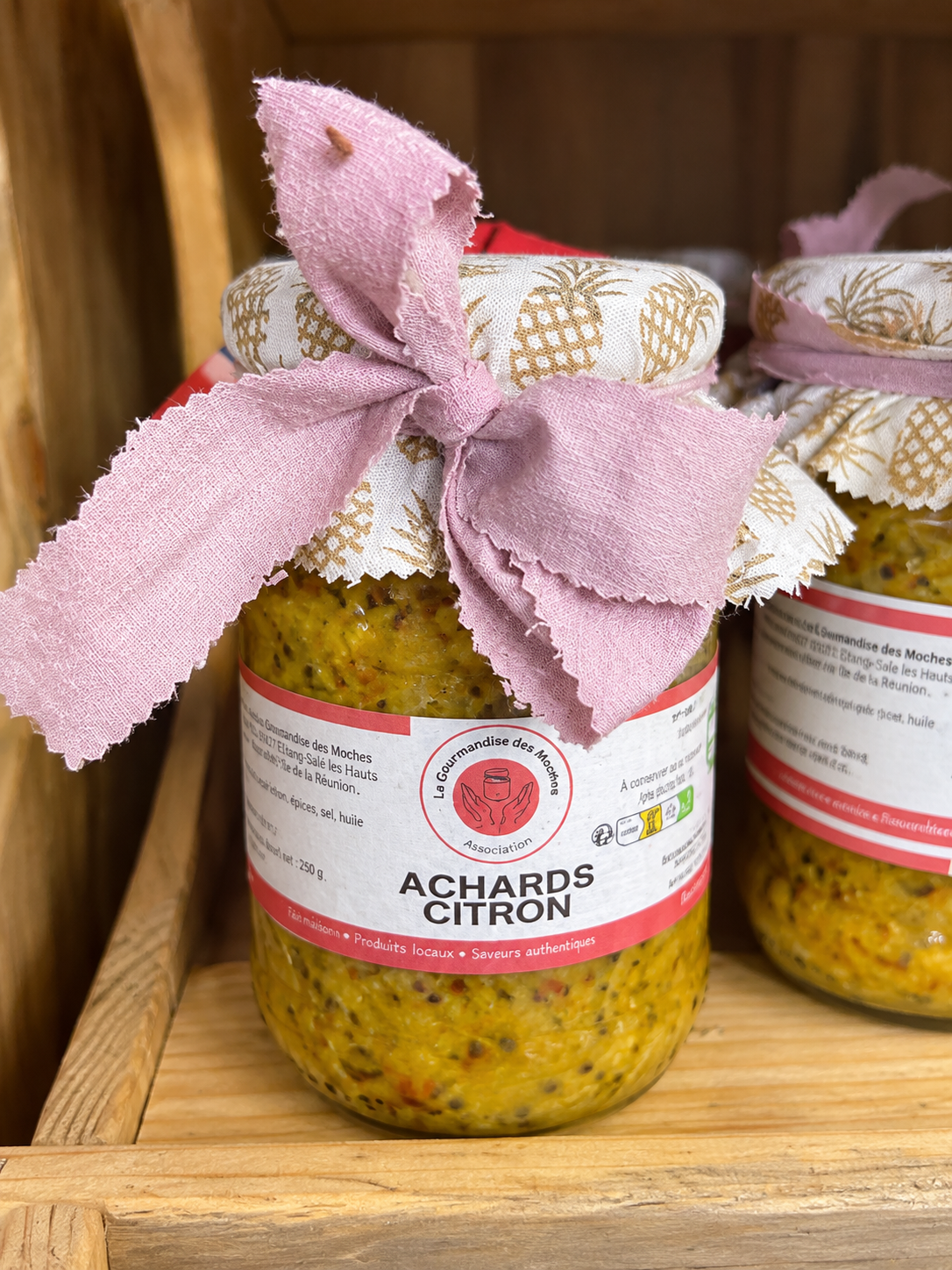 Artisanal lemon pickle jar