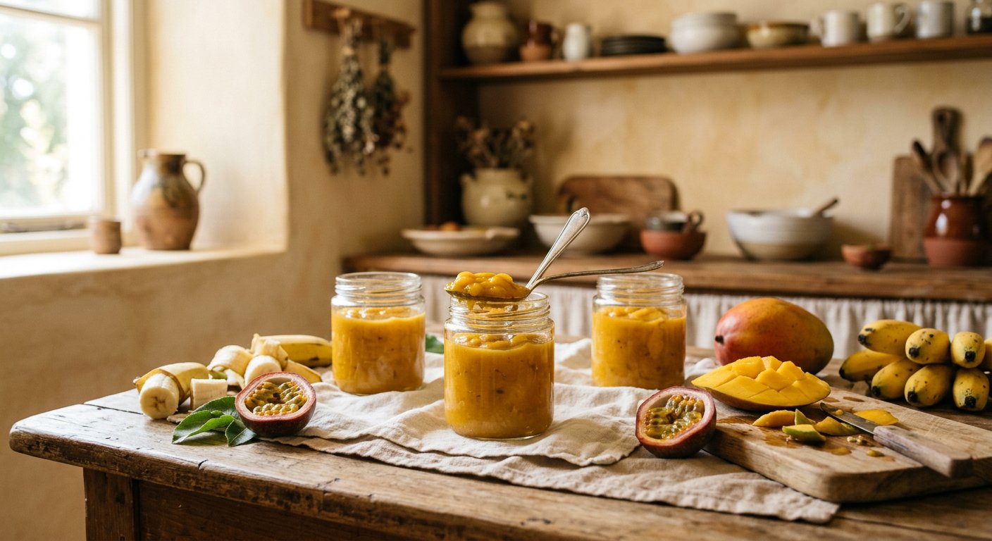 Pot de compote artisanale — visuel du catalogue fourni
