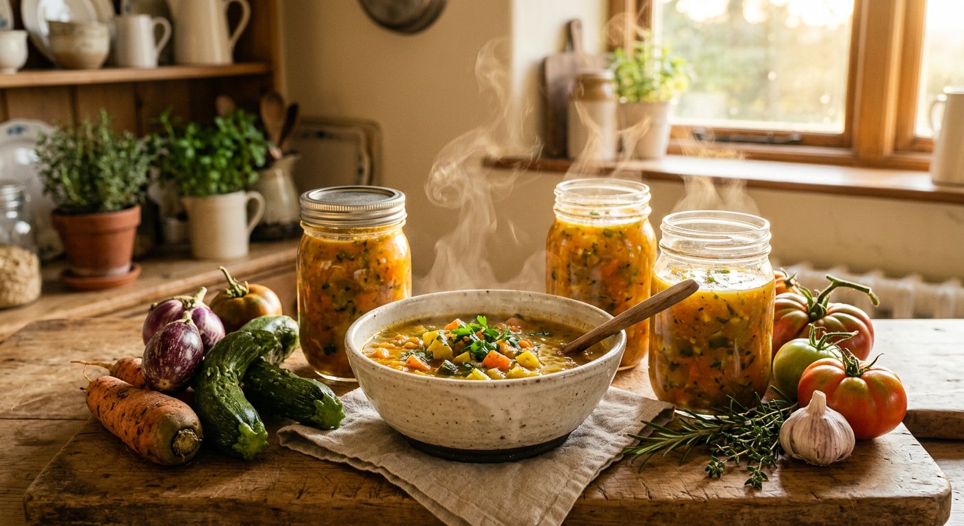 Bocaux de soupes artisanales — visuel du catalogue fourni