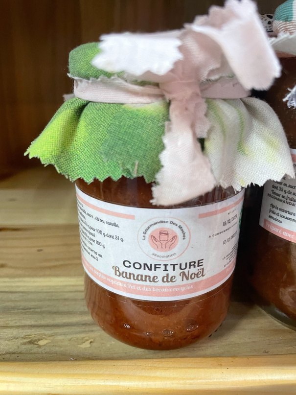 Christmas banana jam